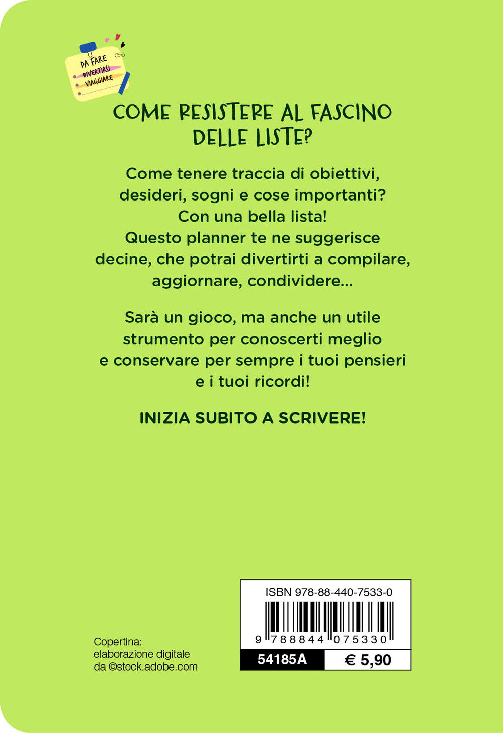 Bucket List. Planner. Obiettivi, sogni, passioni