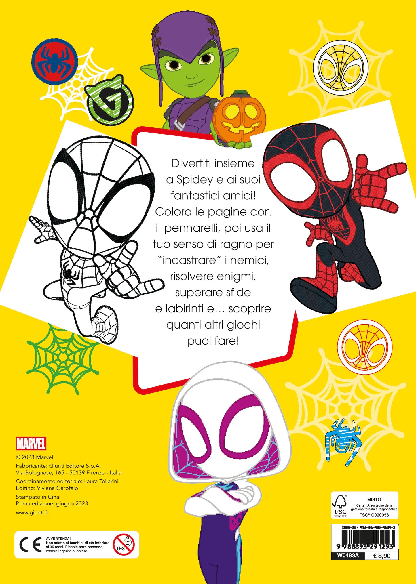 Coloriamo con i pennarelli - Spidey e i suoi fantastici amici. Con tanti giochi e attività