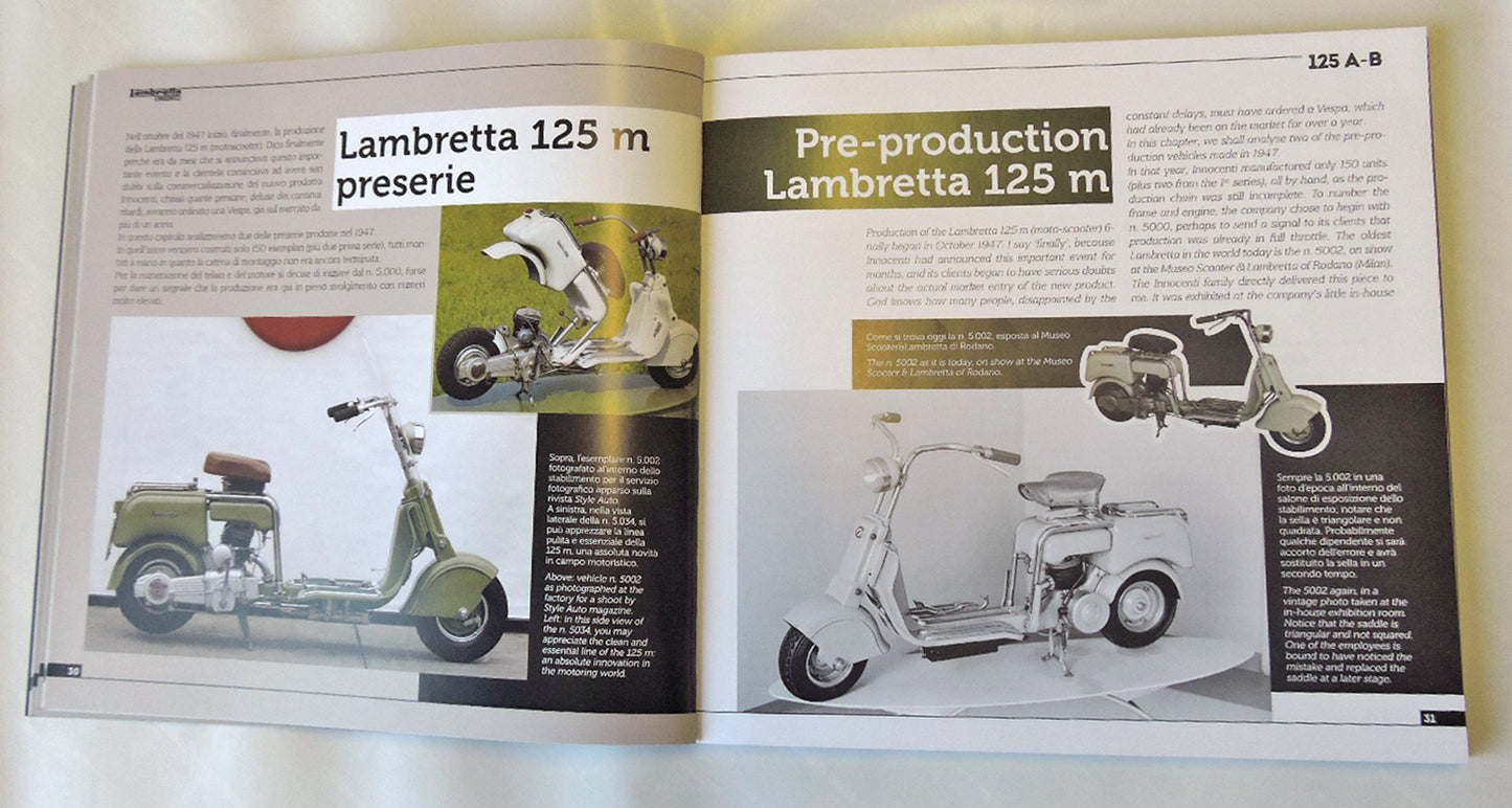 LAMBRETTA 125 A-B. Storia, modelli e documenti/History, models and documents (Ediz. bilingue italiano/inglese )