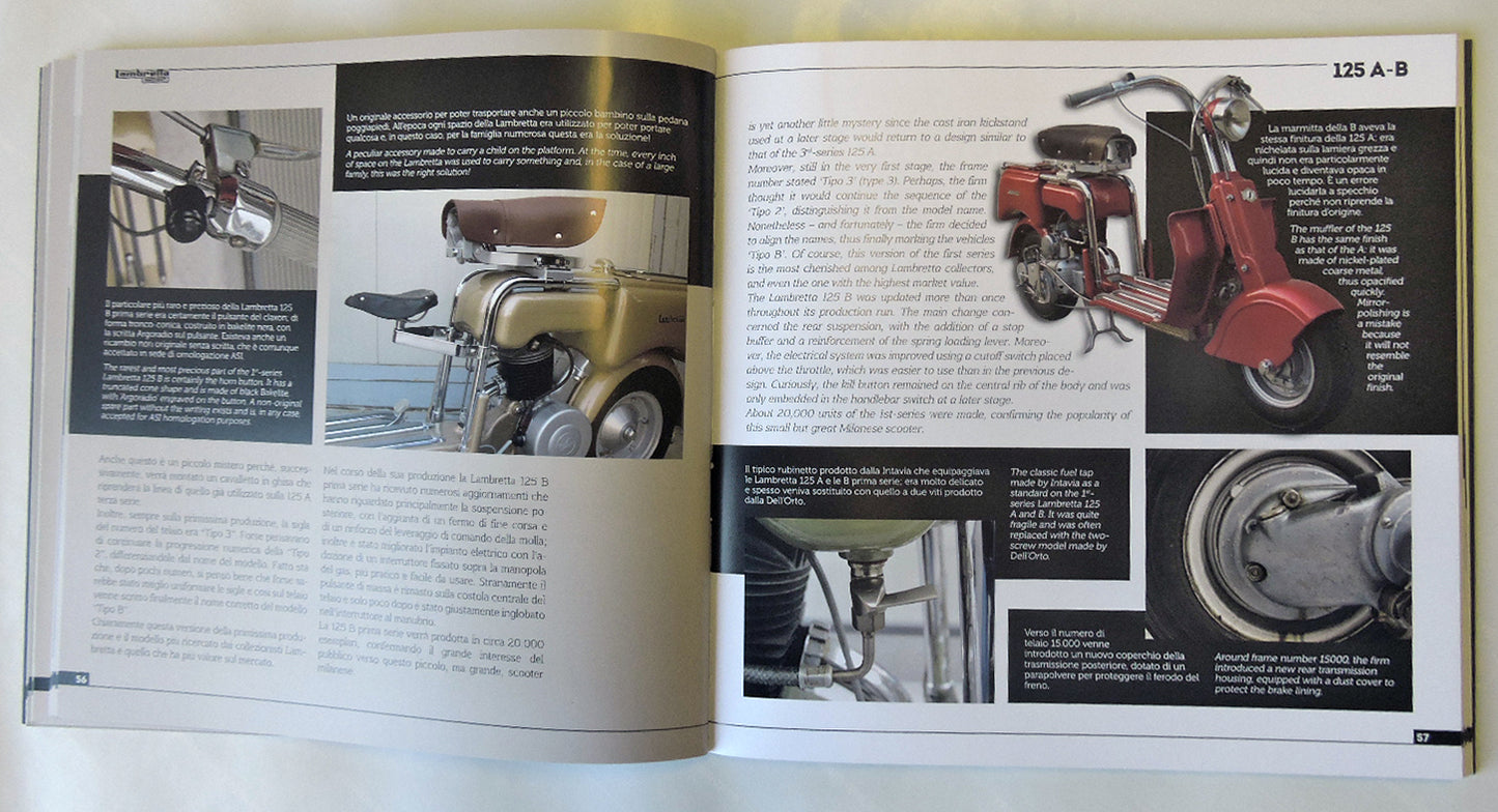 LAMBRETTA 125 A-B. Storia, modelli e documenti/History, models and documents (Ediz. bilingue italiano/inglese )