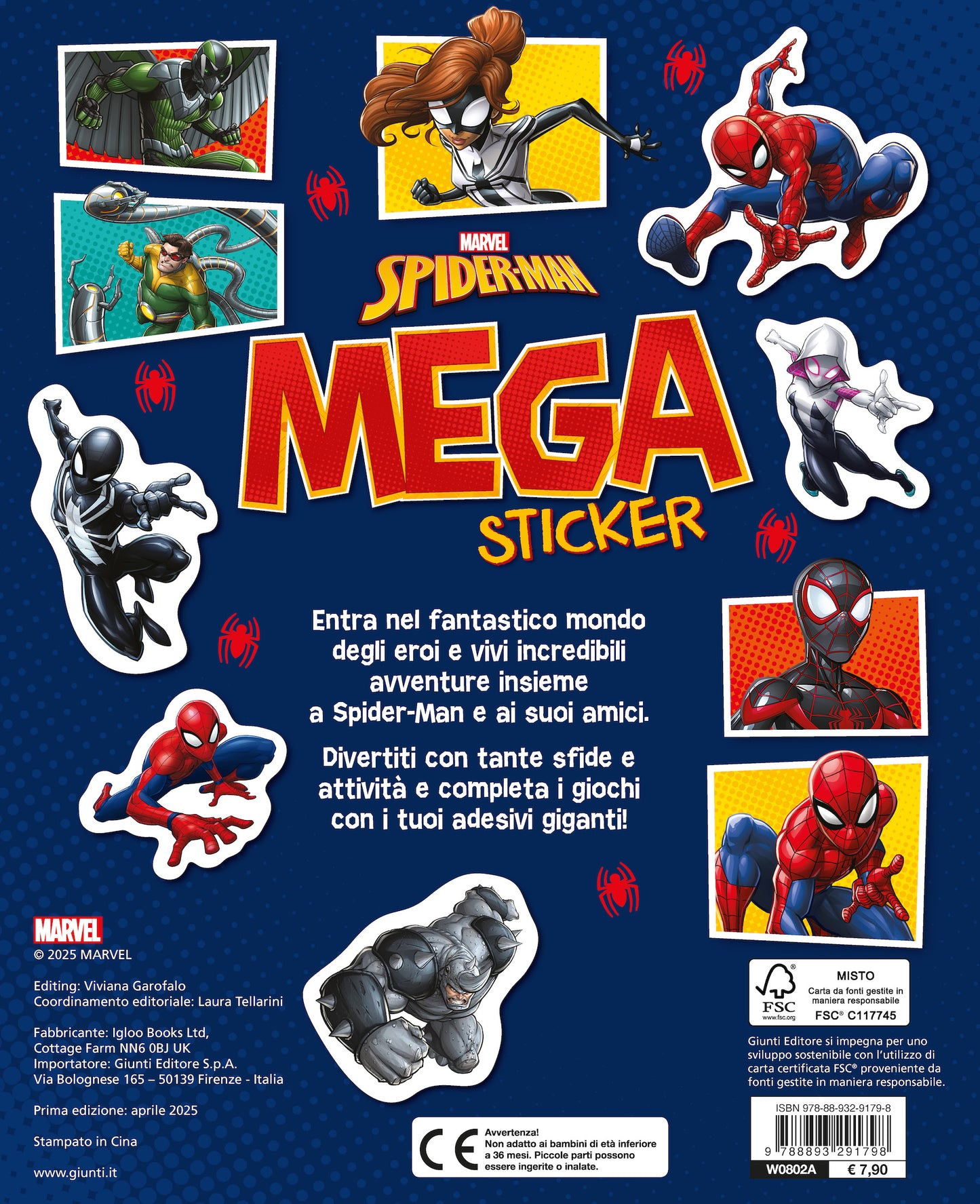 Spiderman Mega Sticker. Con tanti adesivi, giochi e attività