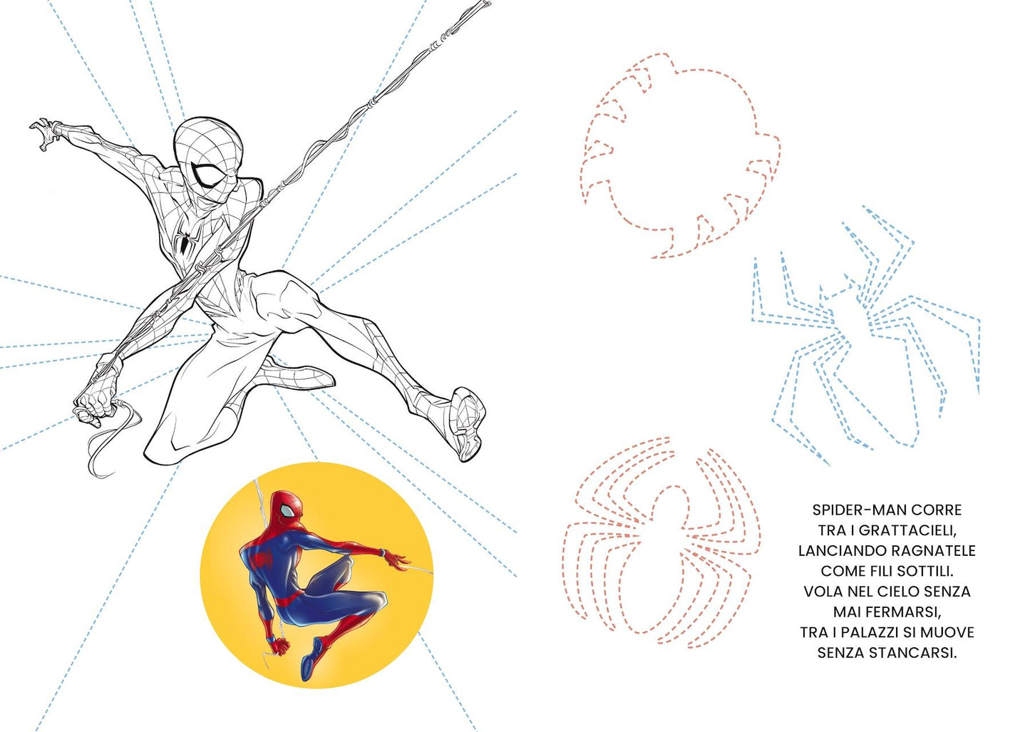 Spider-man Disegna e colora. Supereroi