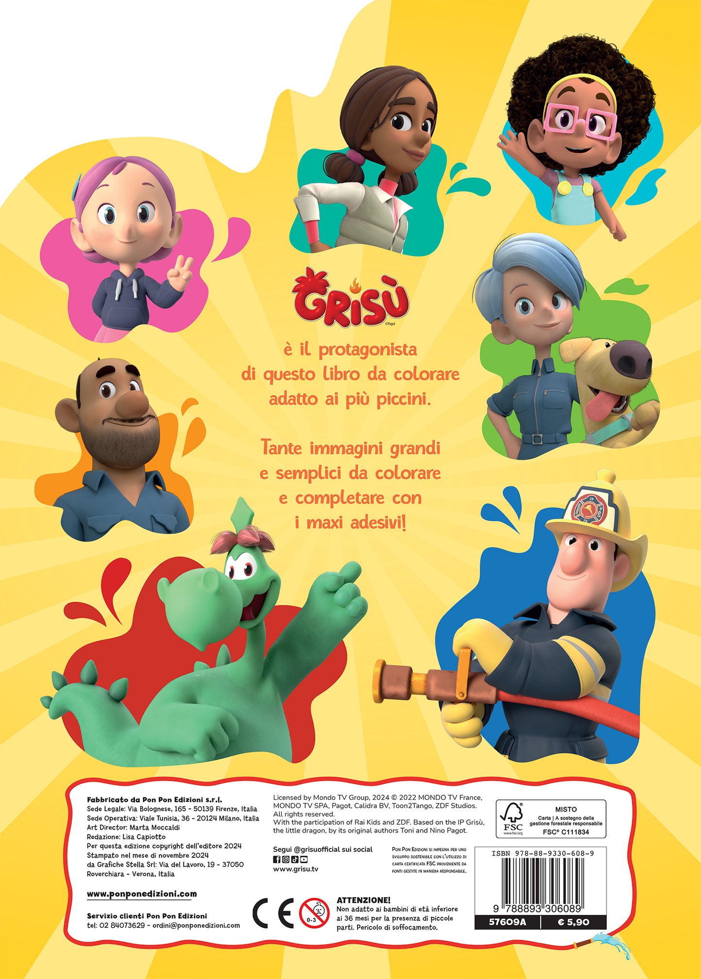Grisù. Activity con gadget. Il mio primo libro da colorare + Acquerelli