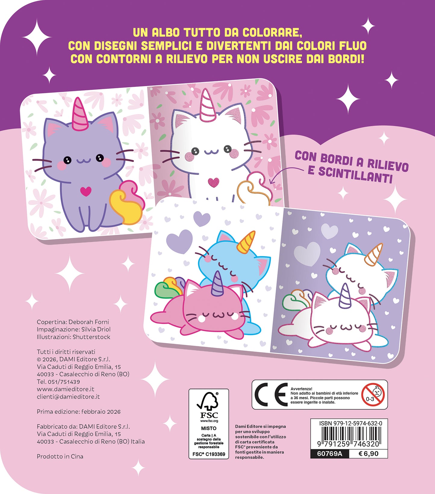 Gattini - Unicorno. Kawaii scintillanti