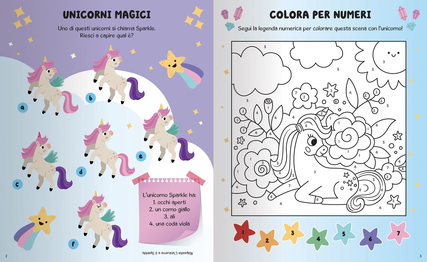Unicorni. Giochi, Attività, Sticker