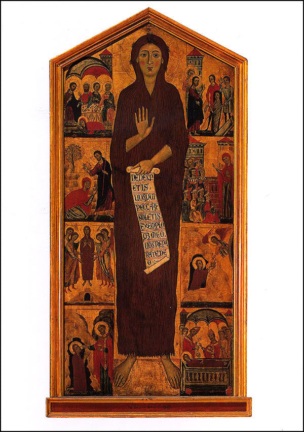 Cartolina. Firenze - Galleria dell'Accademia. Maddalena e storie della sua vita (1280-1285 circa)
