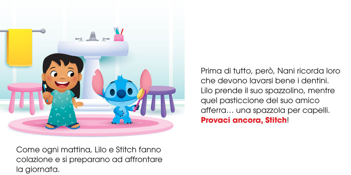 Stitch Si lava i denti Storie per diventare grandi