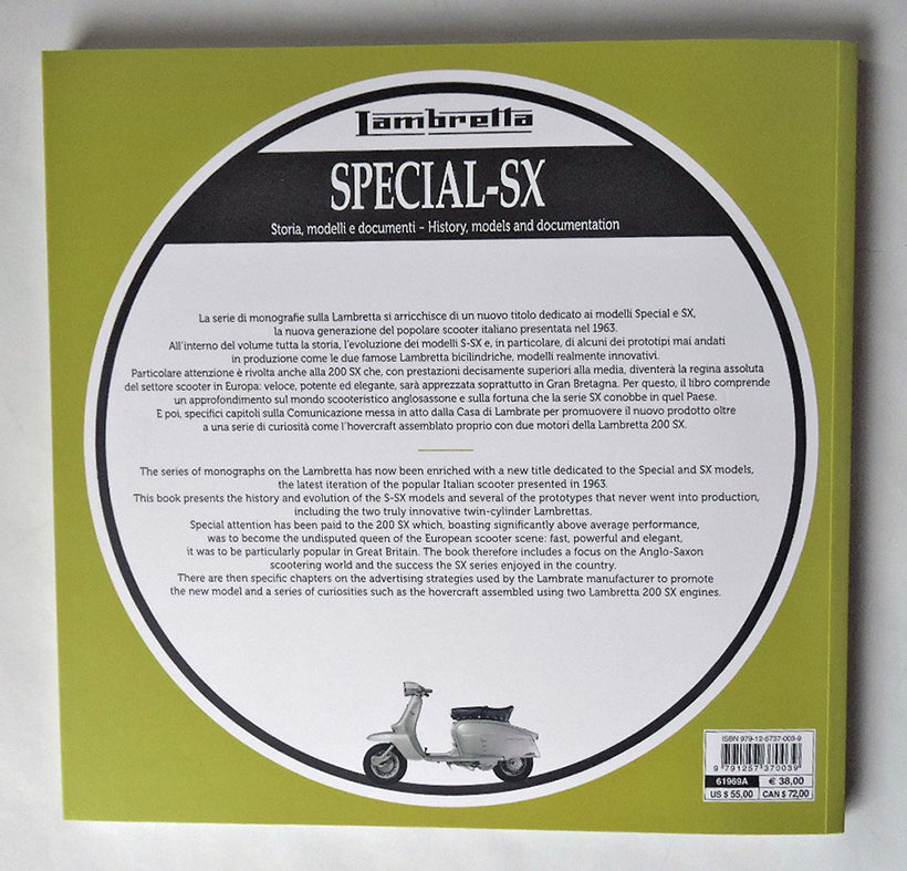 LAMBRETTA SPECIAL-SX Storia, modelli e documenti/History, models and documents (ed. ita-ing). Storia, modelli e documenti/History, models and documents
