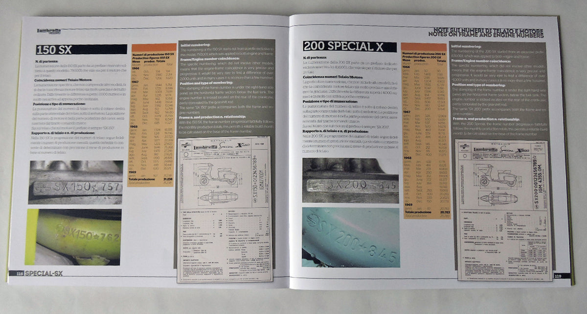LAMBRETTA SPECIAL-SX Storia, modelli e documenti/History, models and documents (ed. ita-ing). Storia, modelli e documenti/History, models and documents