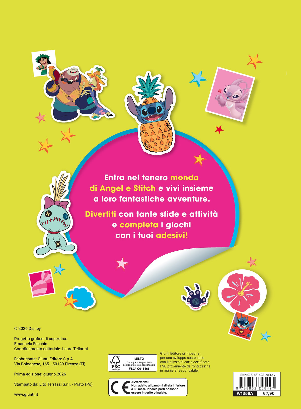 Stitch 500 Sticker con Angel e Stitch