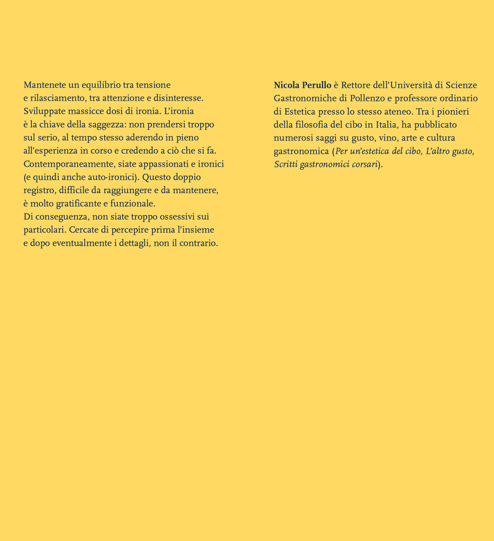 Il gusto come esperienza. Riflessioni di filosofia ed estetica del cibo
