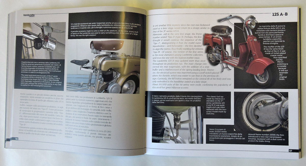 LAMBRETTA 125 A-B. Storia, modelli e documenti/History, models and documents (Ediz. bilingue italiano/inglese )