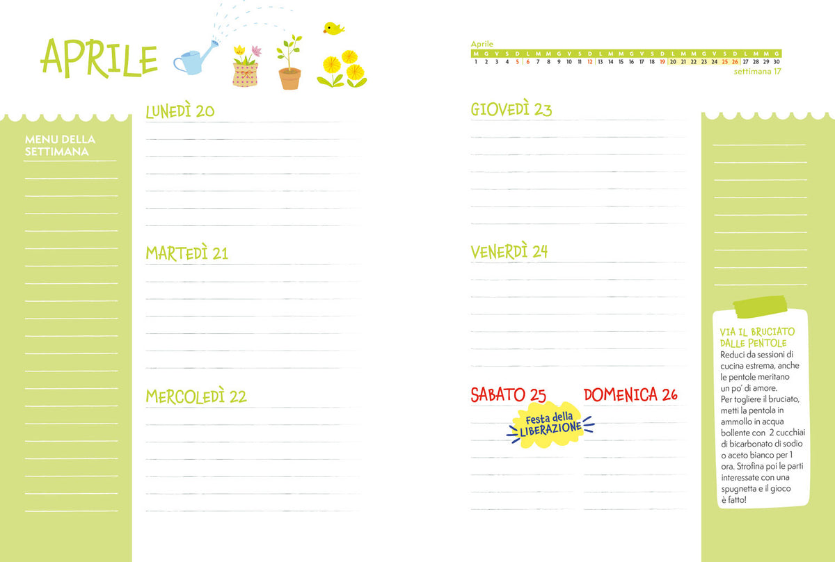 AGENDA PER LA FAMIGLIA 2026