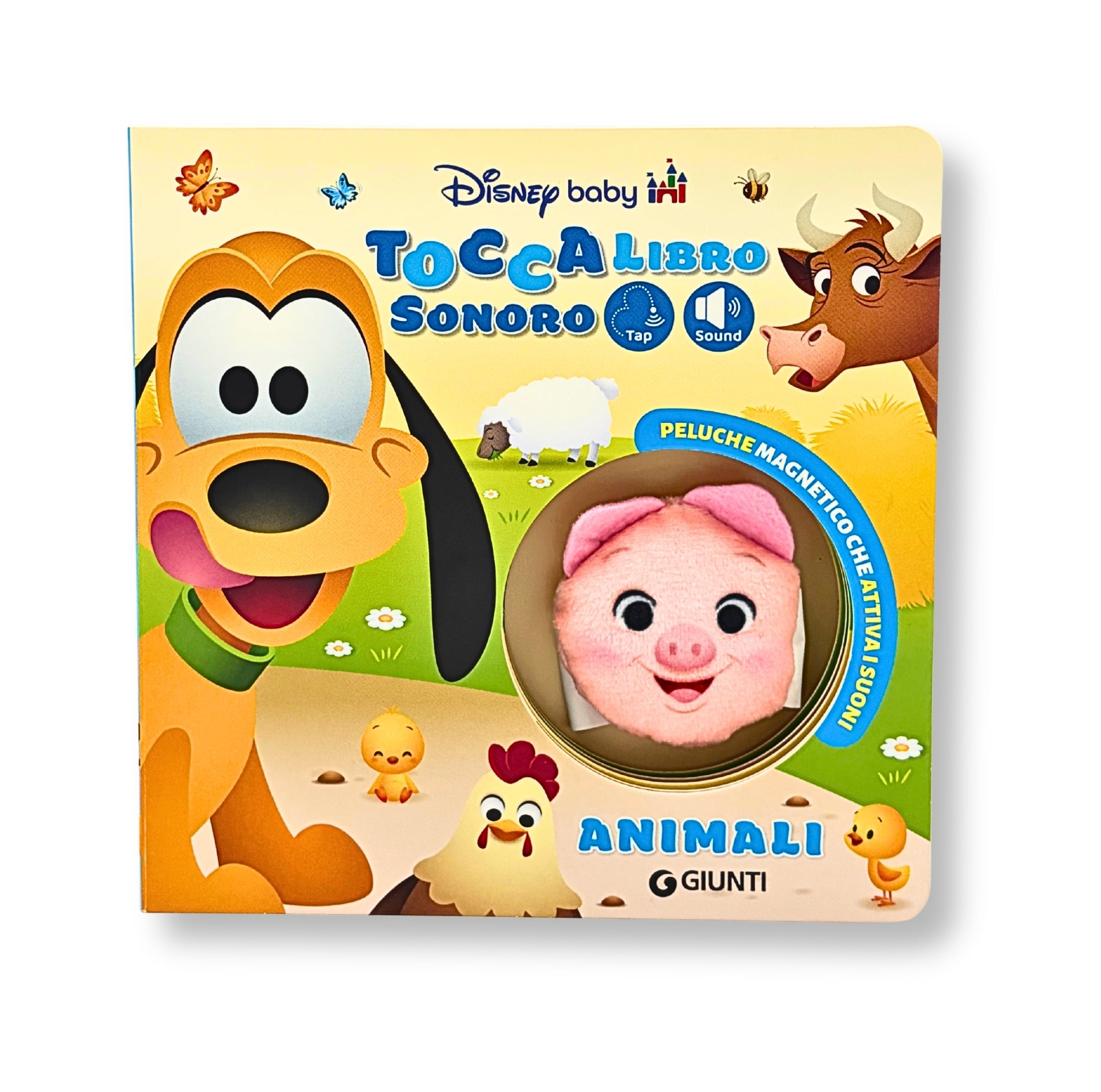Animali Toccalibro sonoro Disney baby. Con Porcellino magnetico