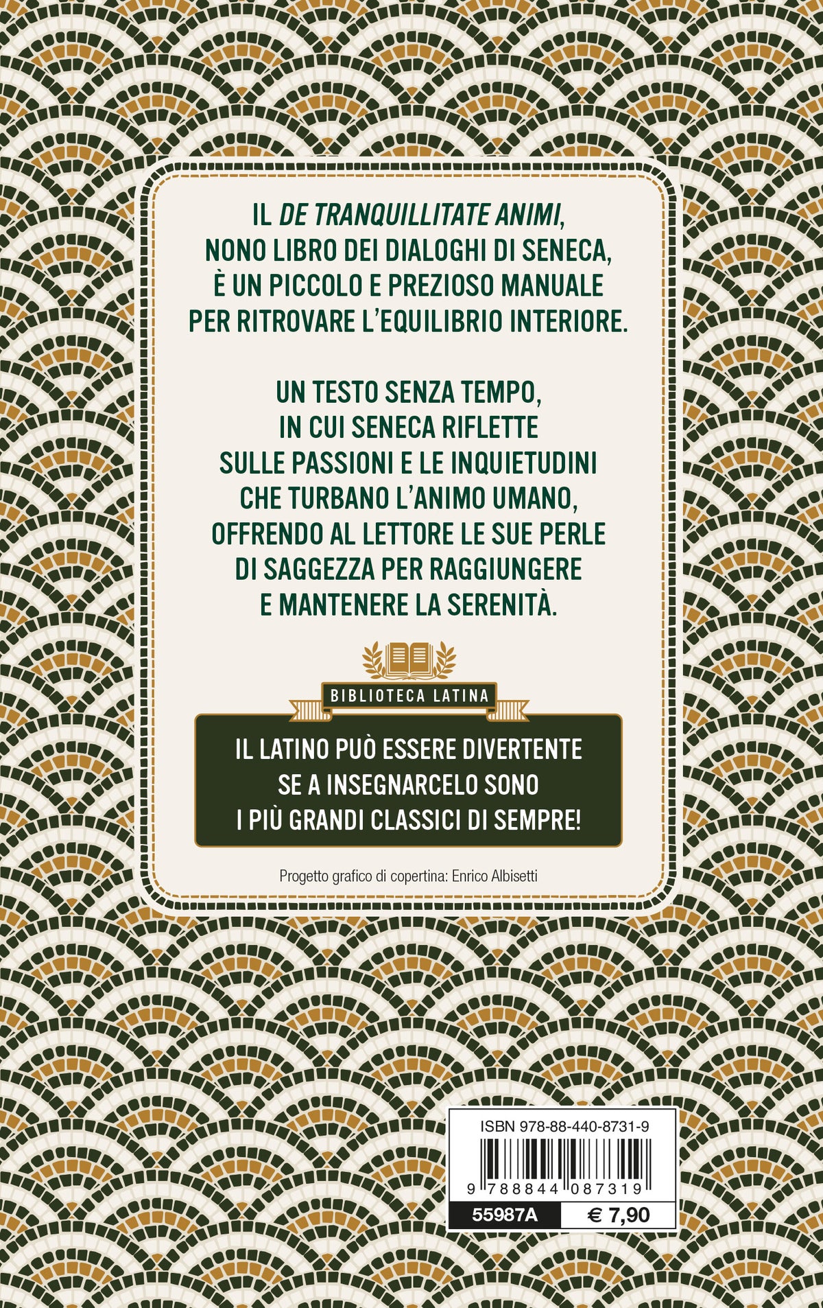 De Tranquillitate Animi - La tranquillità dell'anima. Con testo latino a fronte e note linguistiche