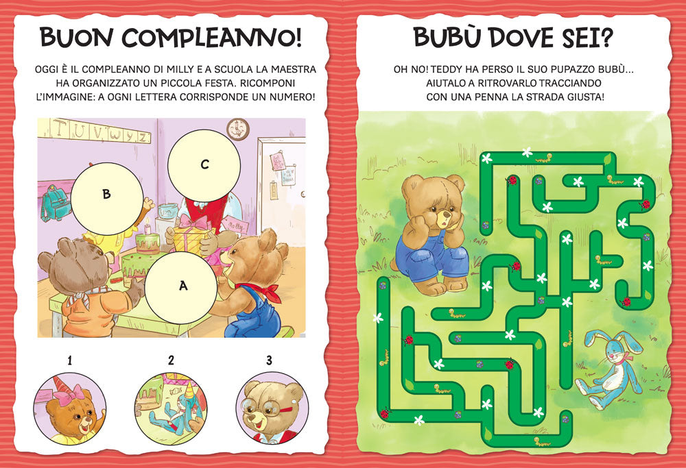 Gioca con Teddy. Con tanti stickers