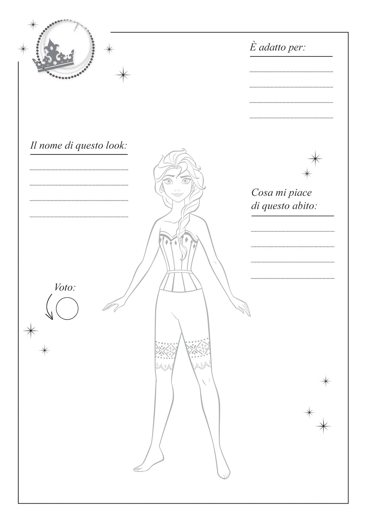 Disney Frozen Vesti la moda - Staccattacca&colora Special