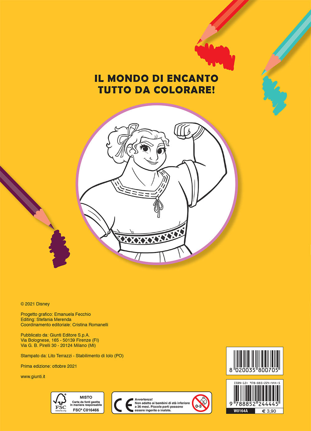 Disney Encanto Primo album da colorare. Una famiglia magica