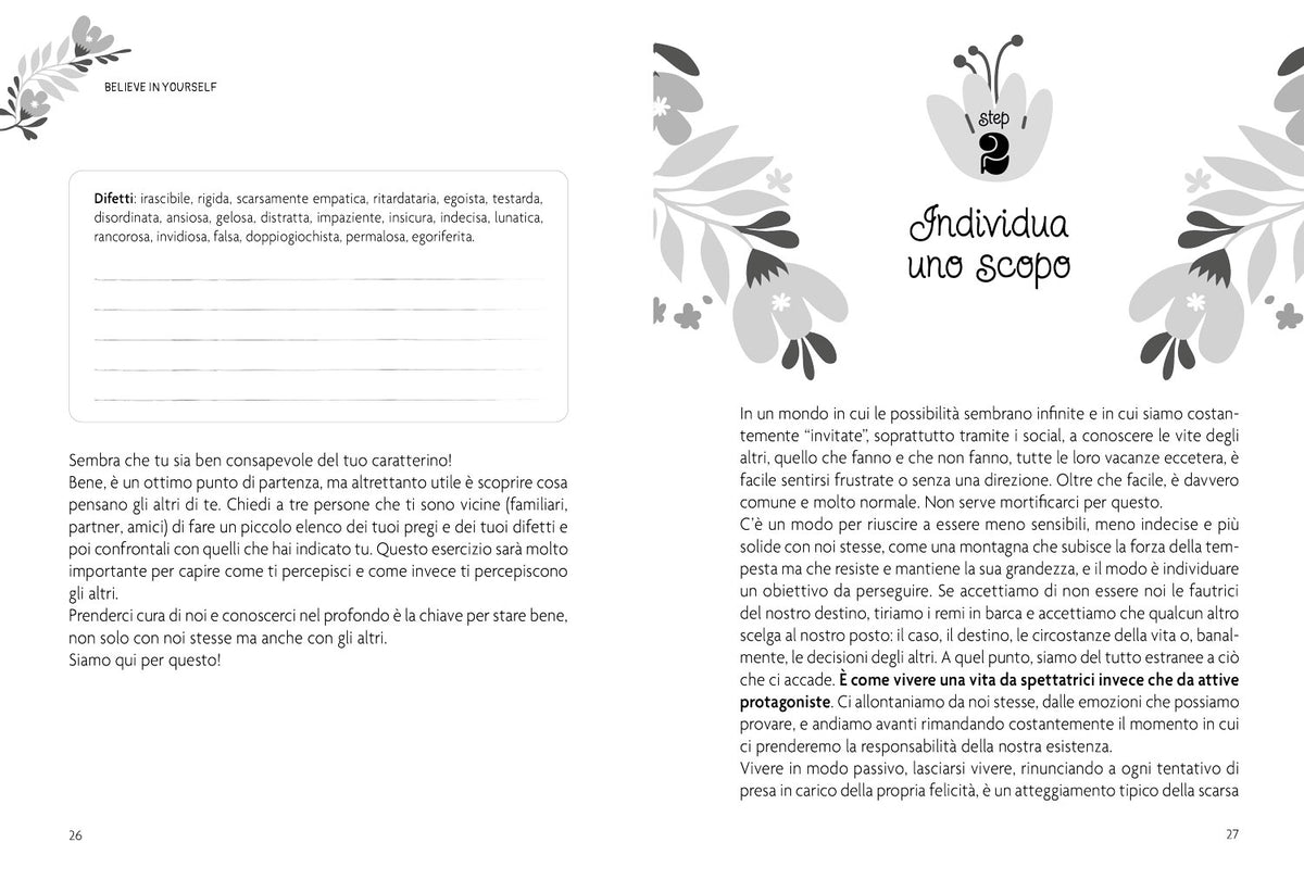 Believe in yourself. Planner per volersi bene