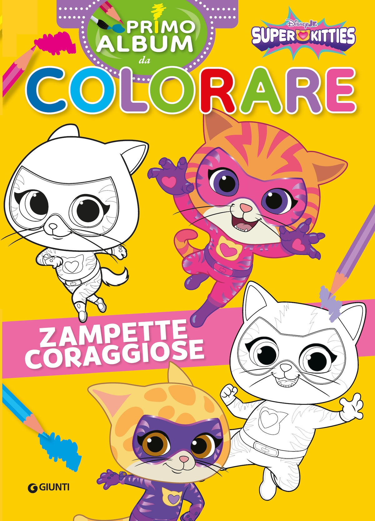 Super Kitties Primo album da colorare. Zampette coraggiose