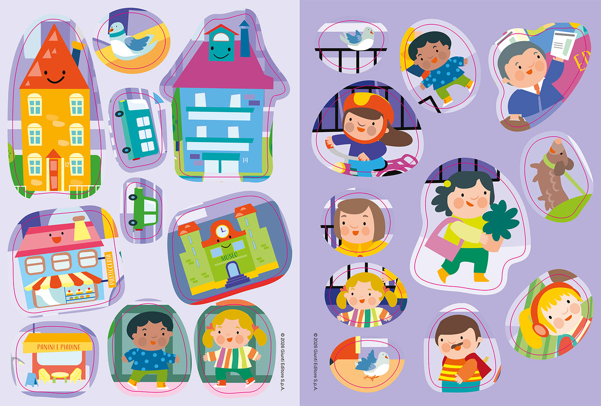 Io coloro con gli sticker. Città