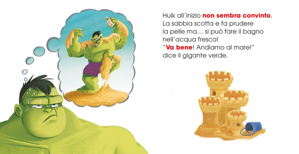 Hulk va in spiaggia Storie per diventare grandi Marvel