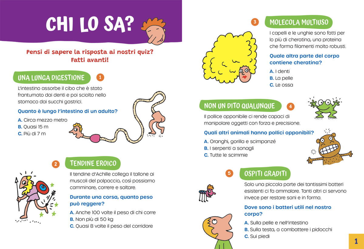 Scienza giochi e quiz per cervelli curiosi