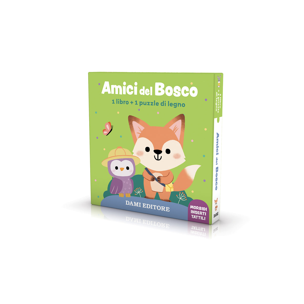 Amici del bosco. 1 libro + 1 puzzle di legno