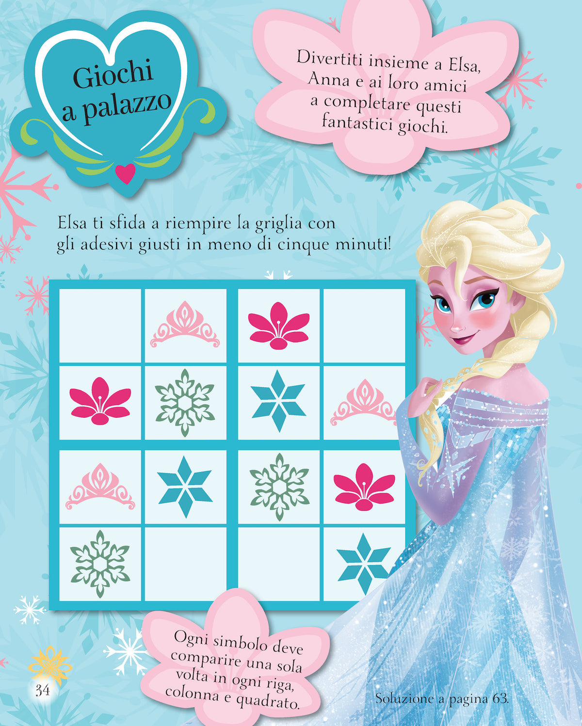 Frozen 1000 sticker. Tanti giochi e attività