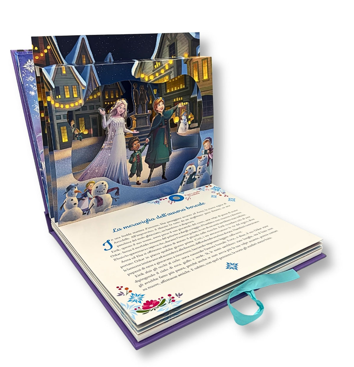 Frozen Magie di neve. I Grandi Pop-up 3d musicali. Premi la nota. Ascolta la melodia