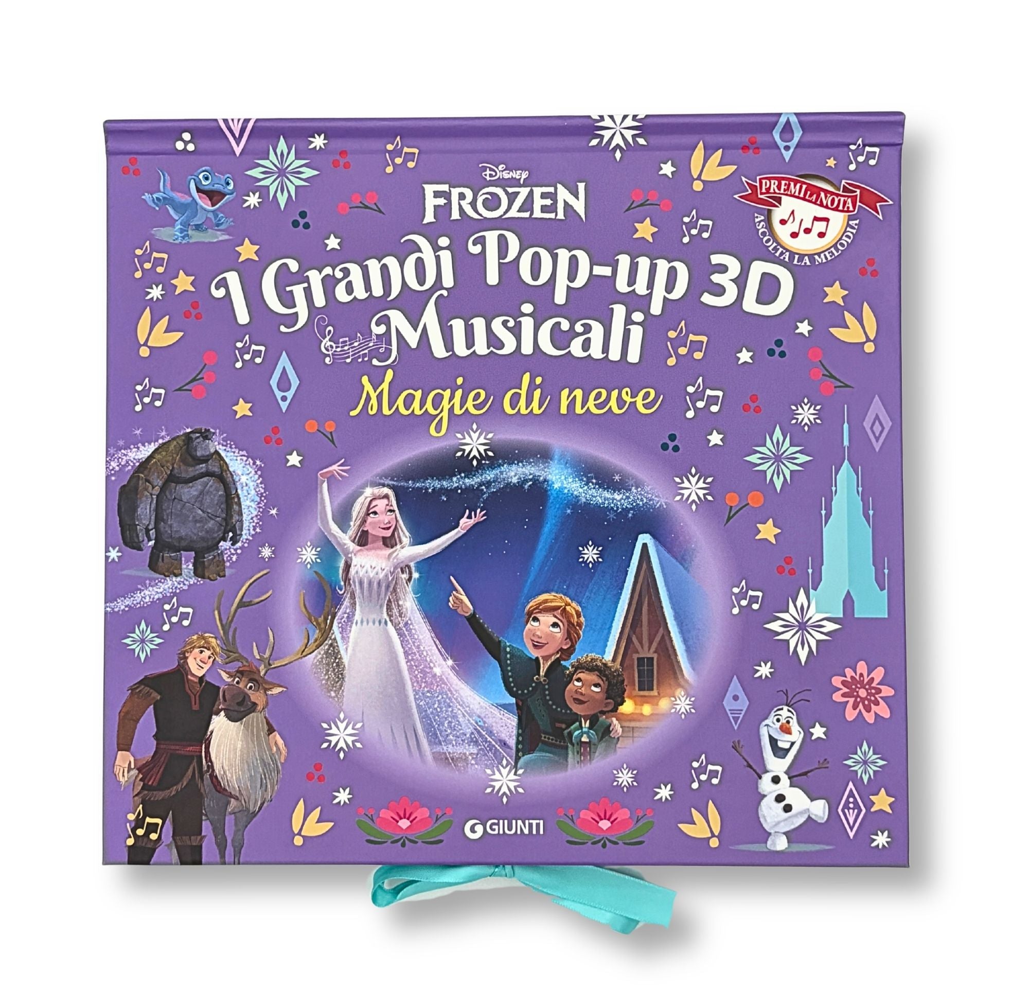 Frozen Magie di neve. I Grandi Pop-up 3d musicali. Premi la nota. Ascolta la melodia