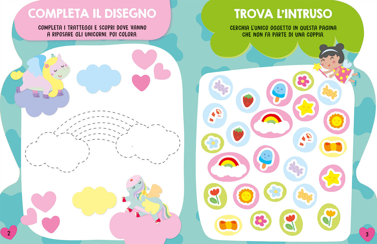 Unicorni. Gioca e colora
