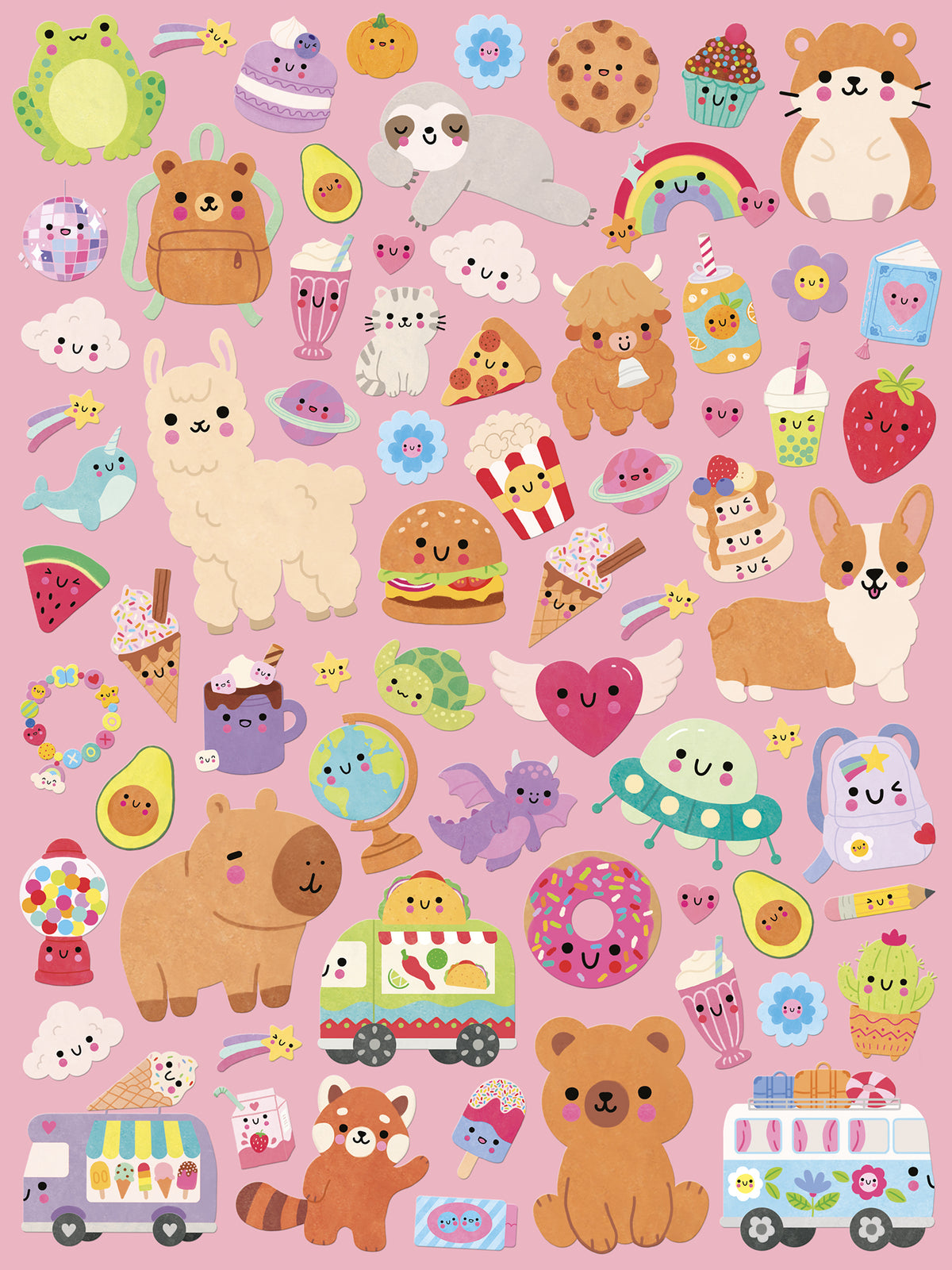 Kawaii Sticker Profumati. Sticker, Coloring, Attività divertenti