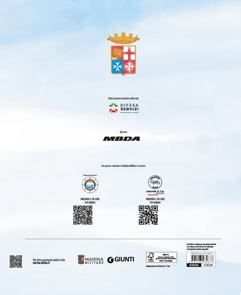 Calendario Marina Militare 2027 - da parete . Proiezione personale