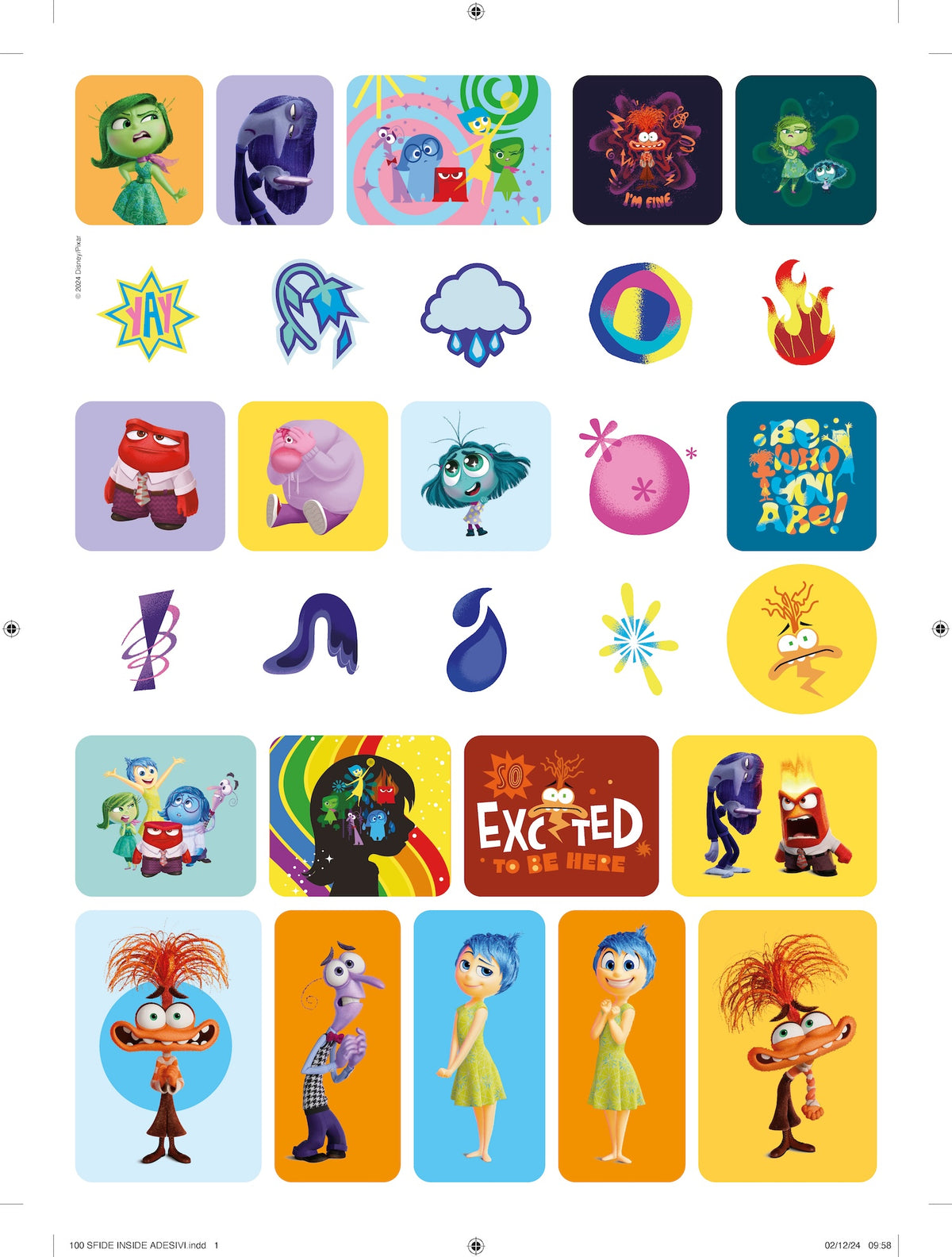 100 Pagine di giochi e attività Inside Out 2. Con tanti adesivi