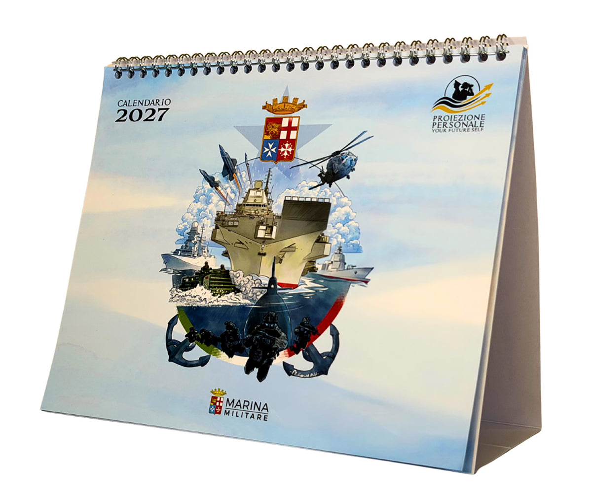Calendario Marina Militare 2027 - da tavolo . Proiezione personale