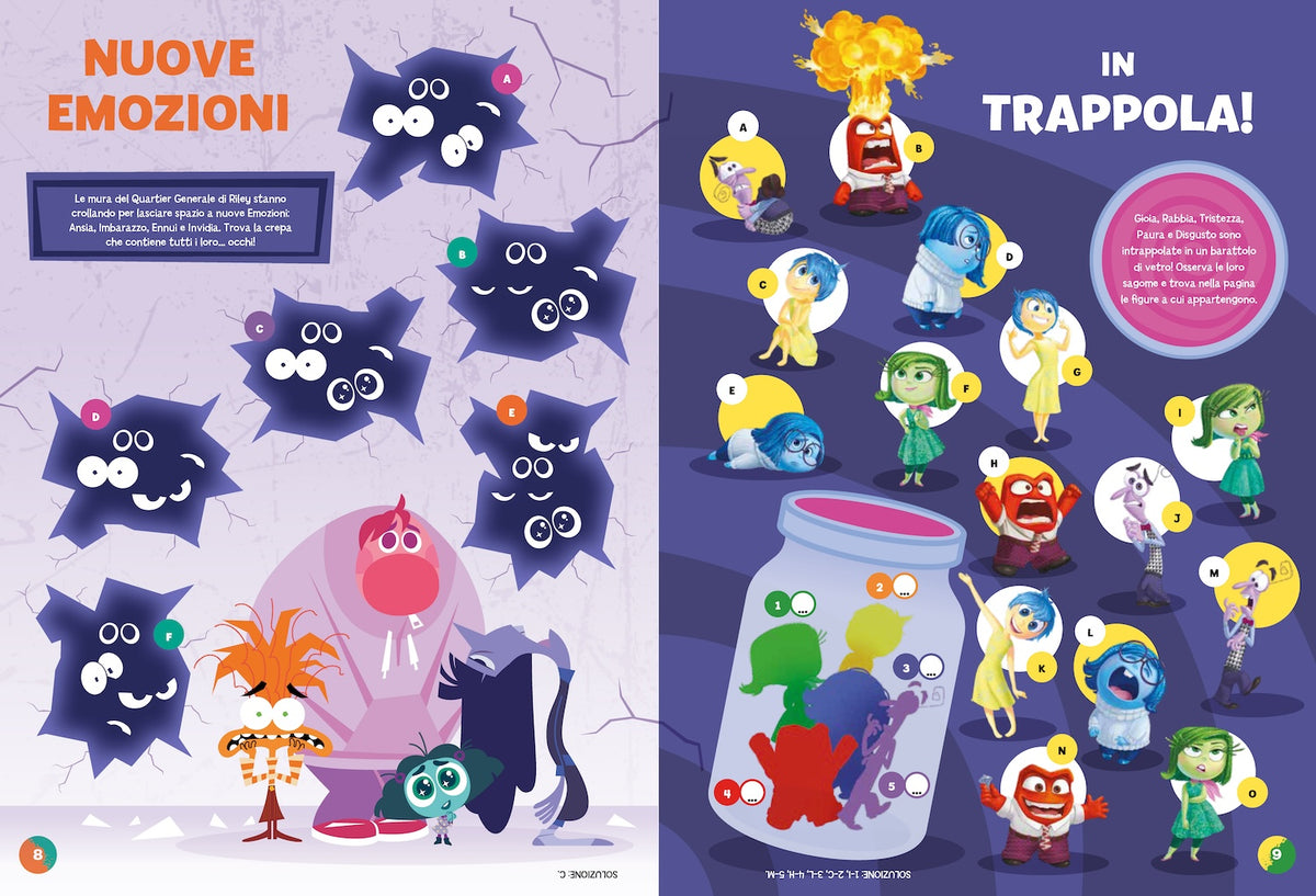 100 Pagine di giochi e attività Inside Out 2. Con tanti adesivi