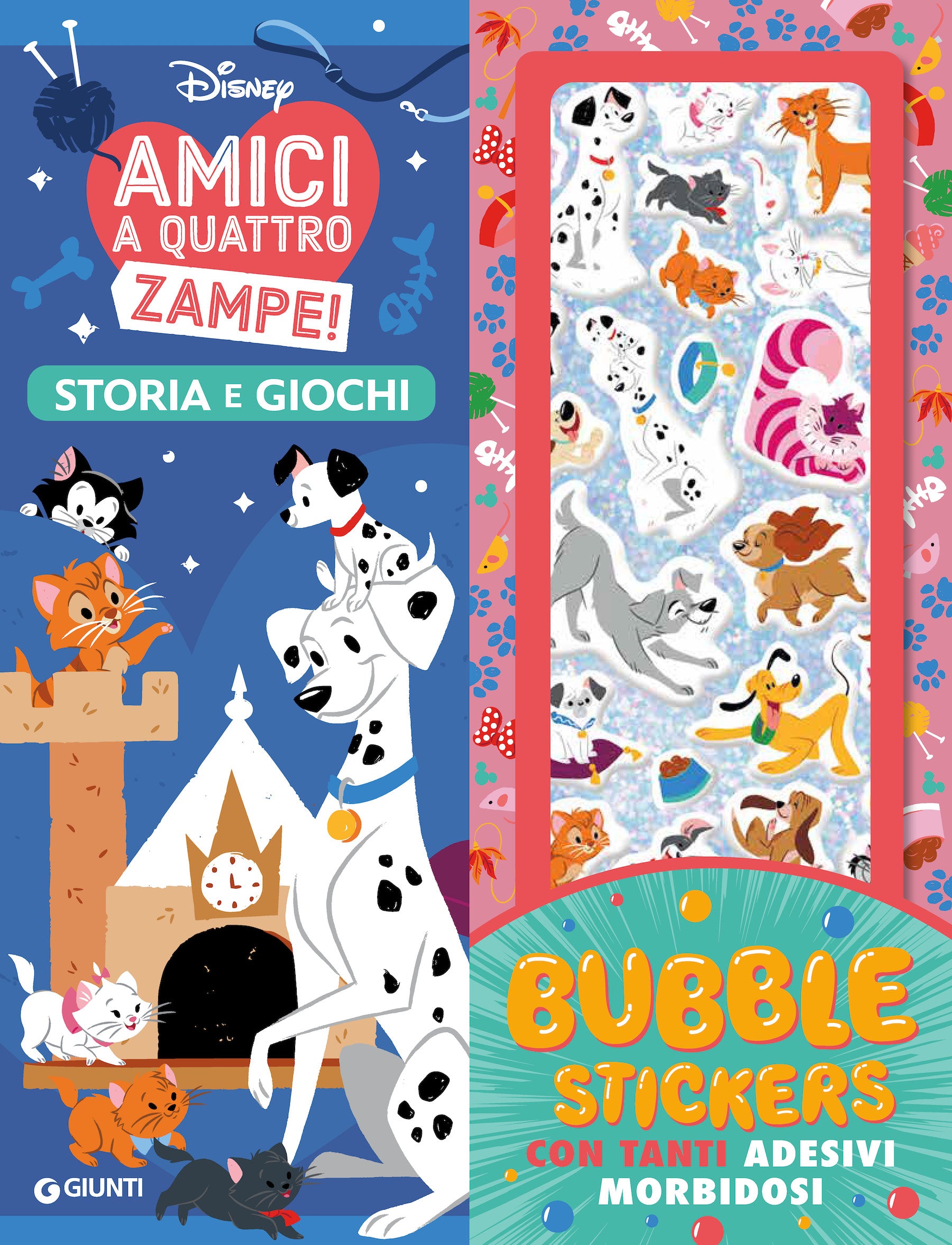 Amici a quattro zampe Bubble Stickers. Con tanti adesivi morbidosi