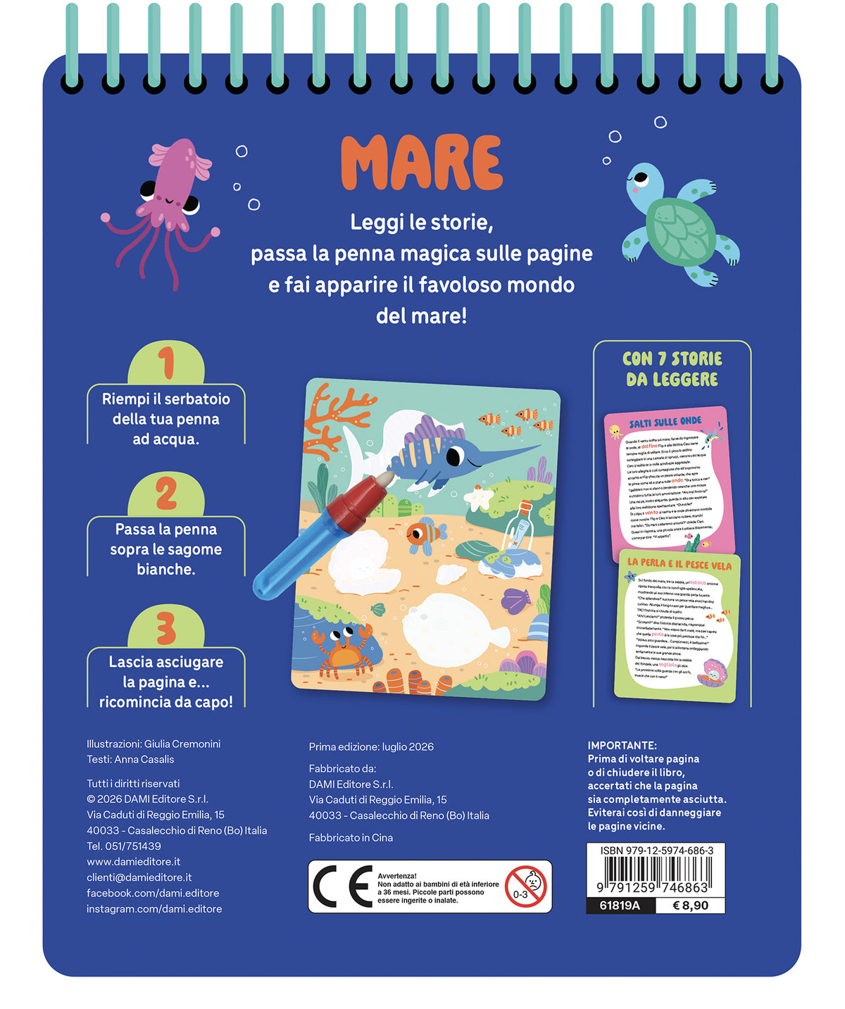 Mare. Penna magica an acqua