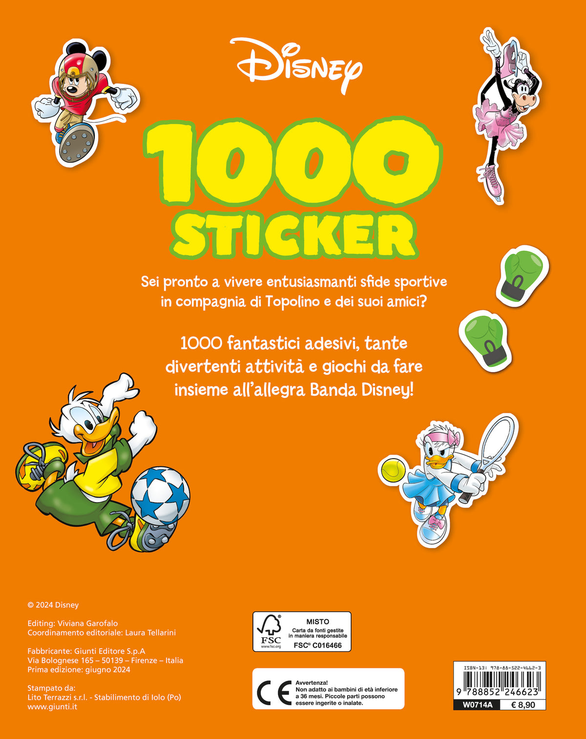 Mickey 1000 Sticker. Tanti giochi e attività