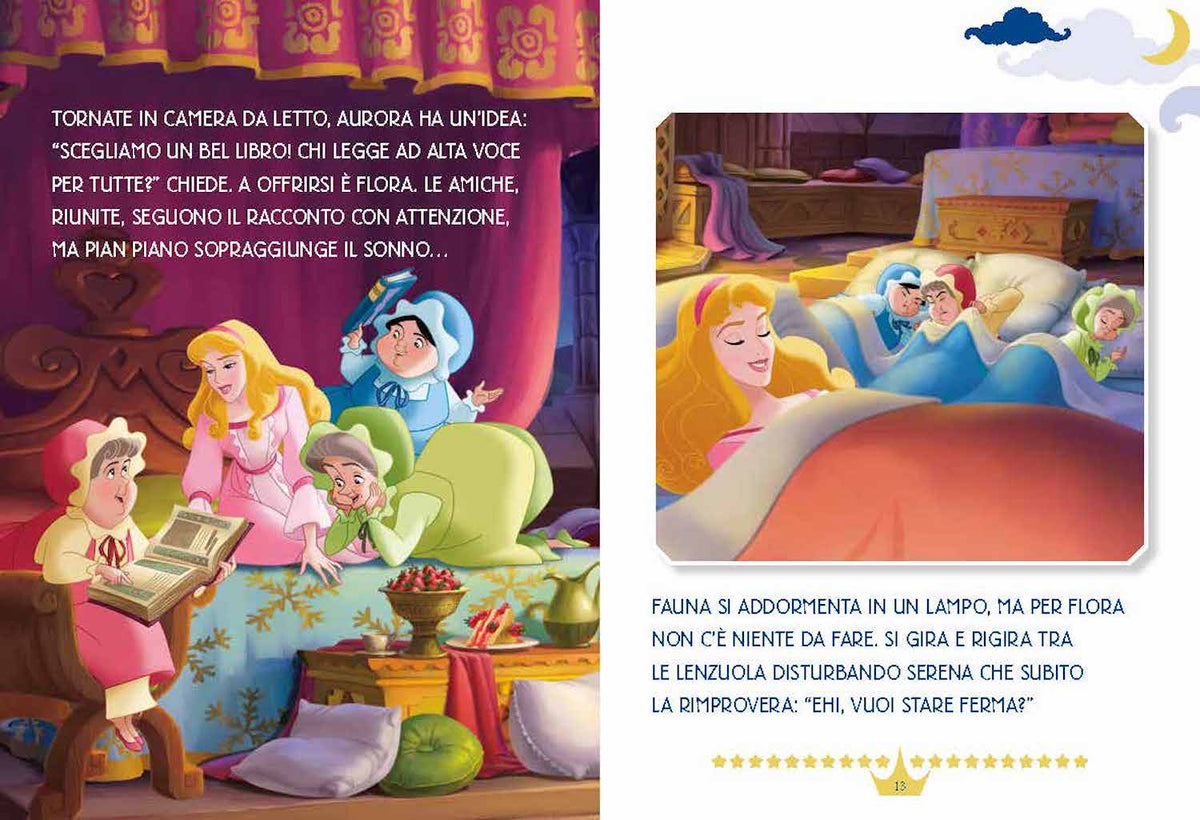 Sogni meravigliosi 5 minuti prima di dormire Disney Princess. In maiuscolo