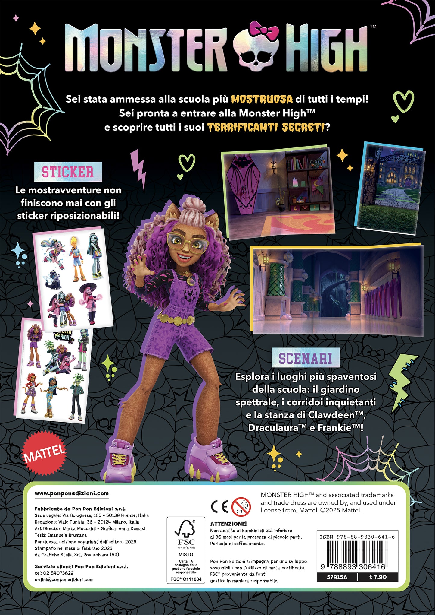 Monster High. Scenari sticker. Un college da brividi!
