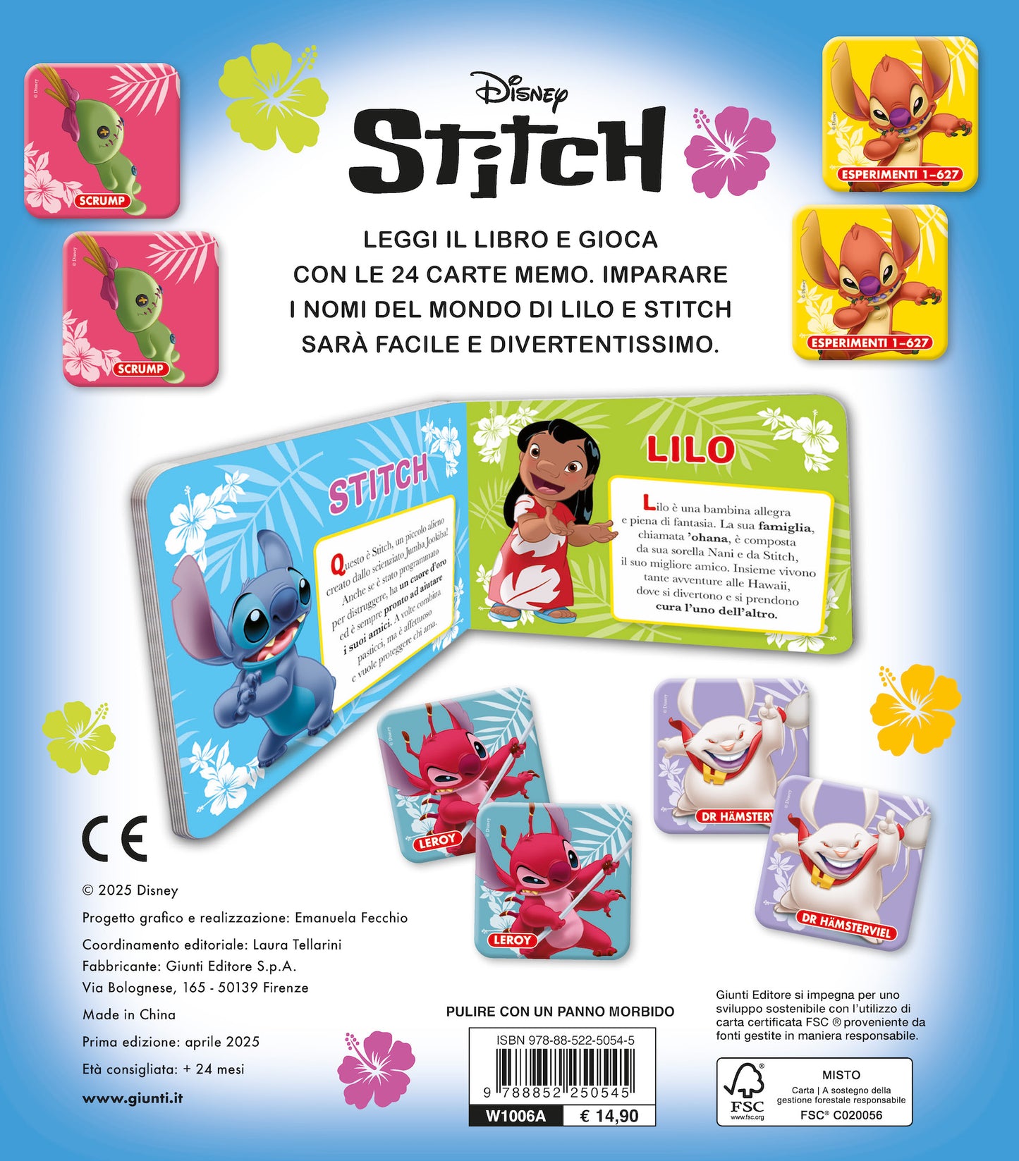 Stitch Memo Book. Memo Leggi e gioca - Un libro e 24 carte per giocare