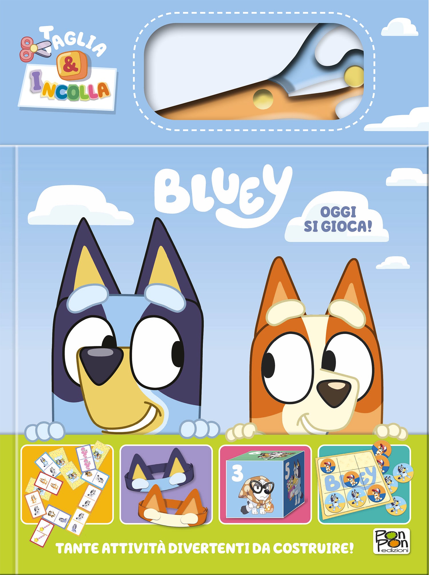 Bluey. Taglia & Incolla. Oggi si gioca!