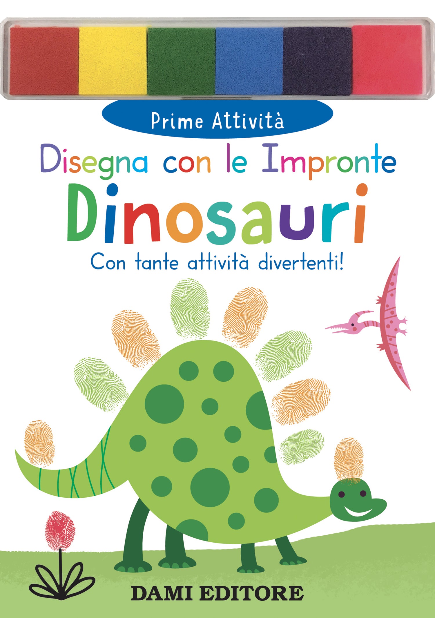 Disegna con le impronte - Dinosauri