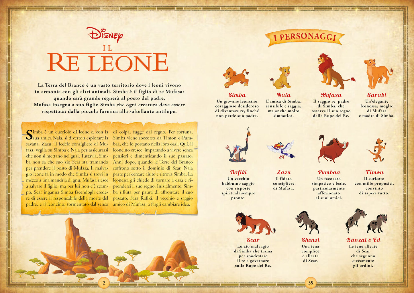 Il Re Leone Mappe in puzzle Leggi&Gioca. Dove vivono Il Re Leone e altri amici animali