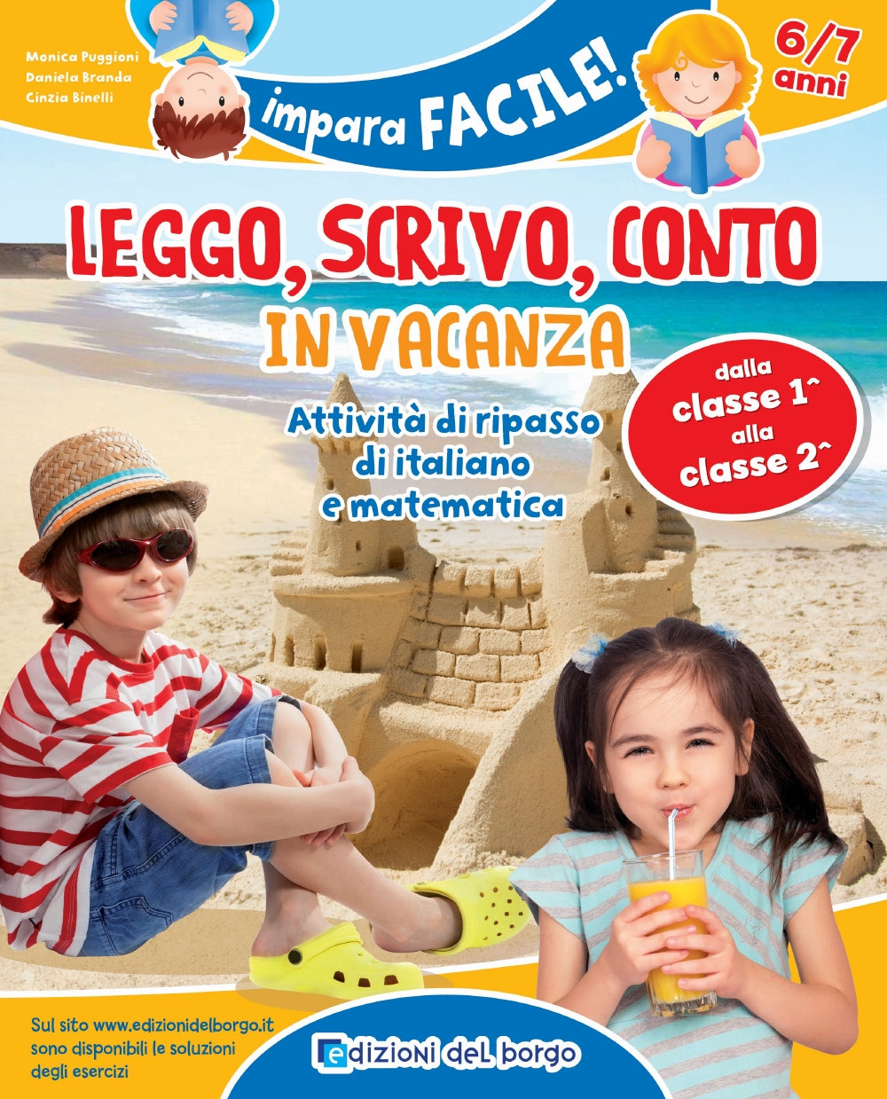 Leggo scrivo conto in vacanza - 6/7 anni. Attività di ripasso di italiano e matematica