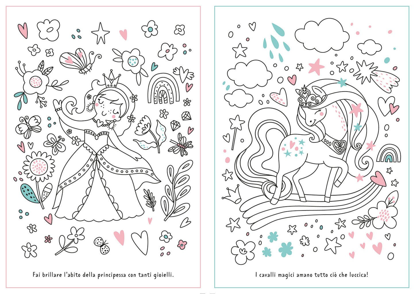 Regno magico. Colora con i glitter
