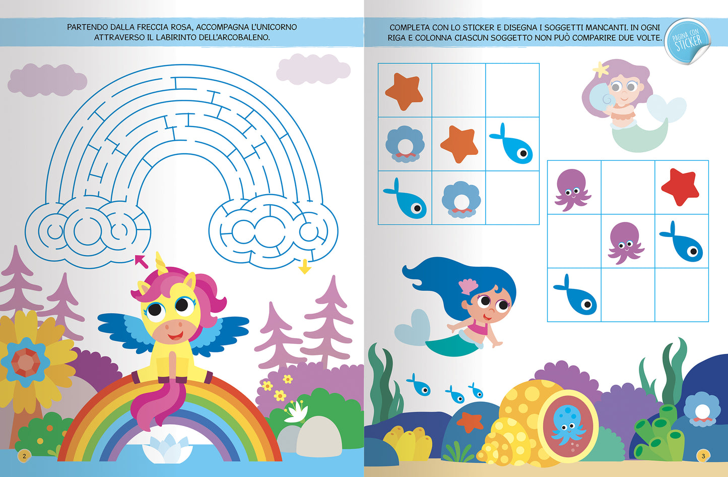 Mondi Magici. Giochi, attività divertenti e tanti sticker scintillanti