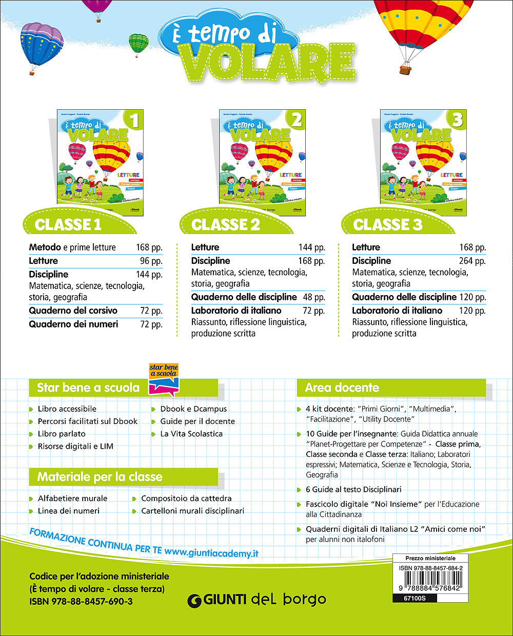 E' tempo di volare 3 - Letture. Antologia - Linguaggi espressivi - Stagioni